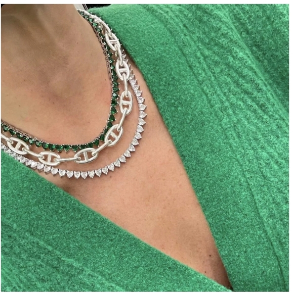 TENNIS NECKLACE BY HEAVENLY LONDON - Picture 2 of 7